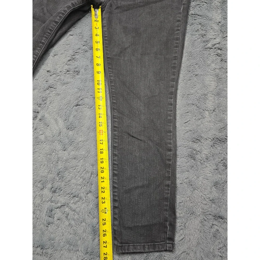 Sonoma Goods For Life Womens Skinny Jeans Faded Black Denim Size 16